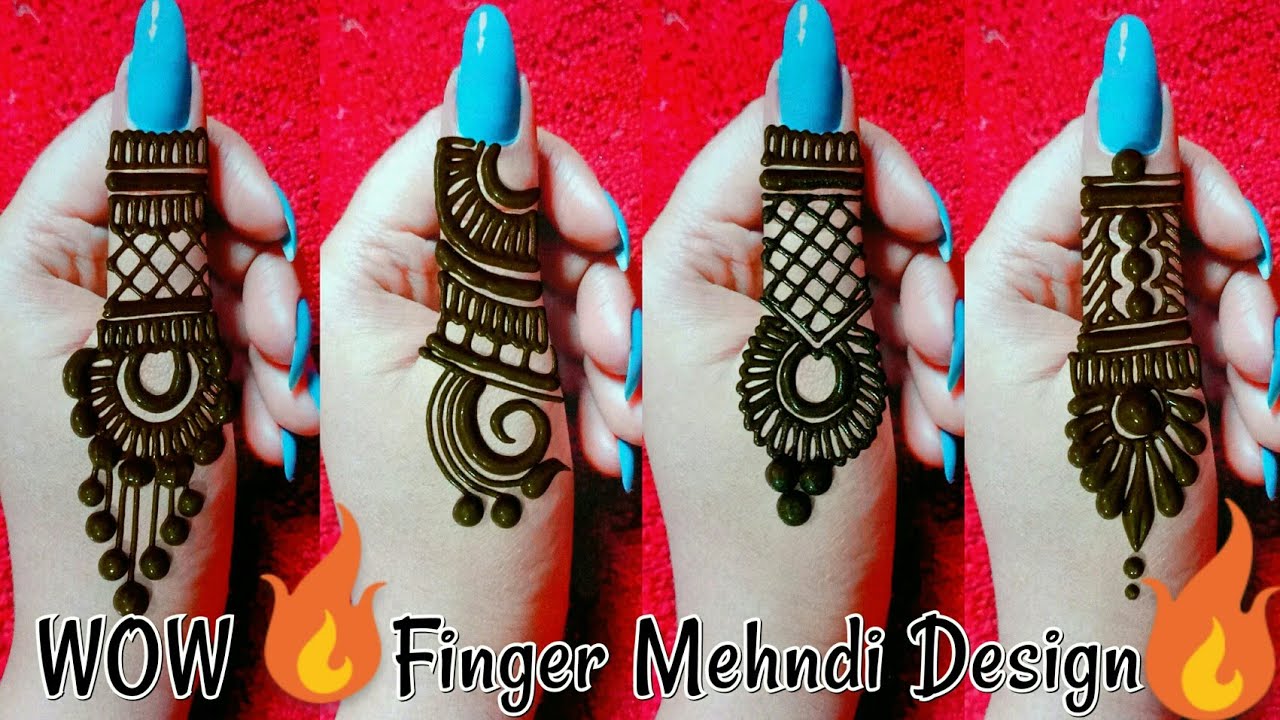 finger mehndi design